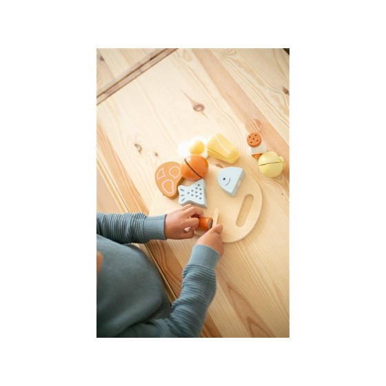 Snijplank met voeding - hout