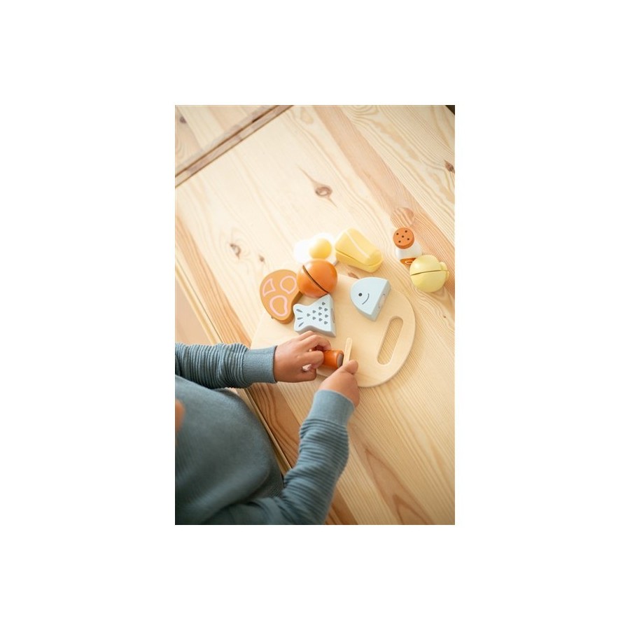 Snijplank met voeding - hout