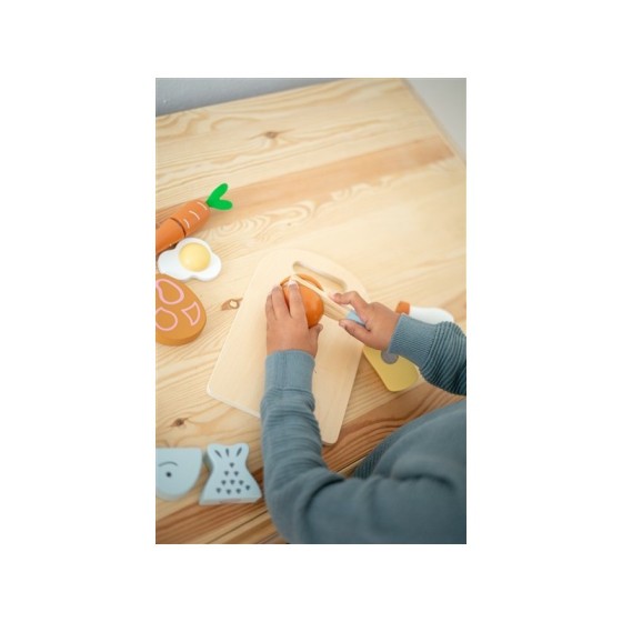 Snijplank met voeding - hout