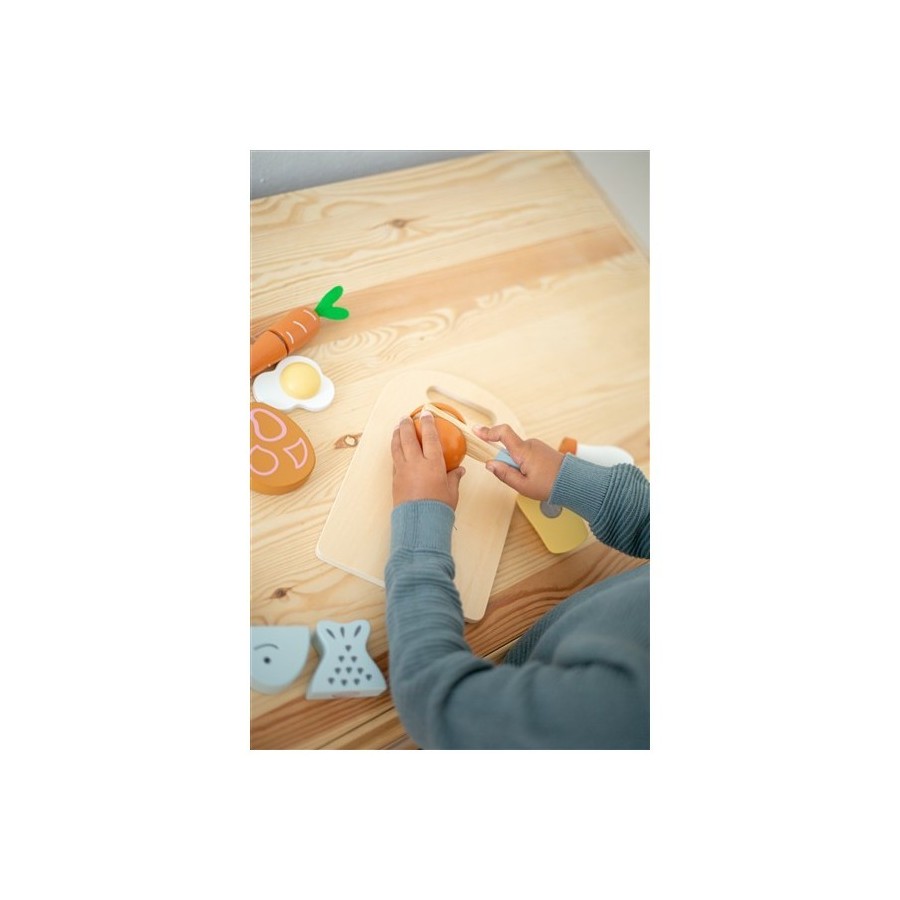 Snijplank met voeding - hout