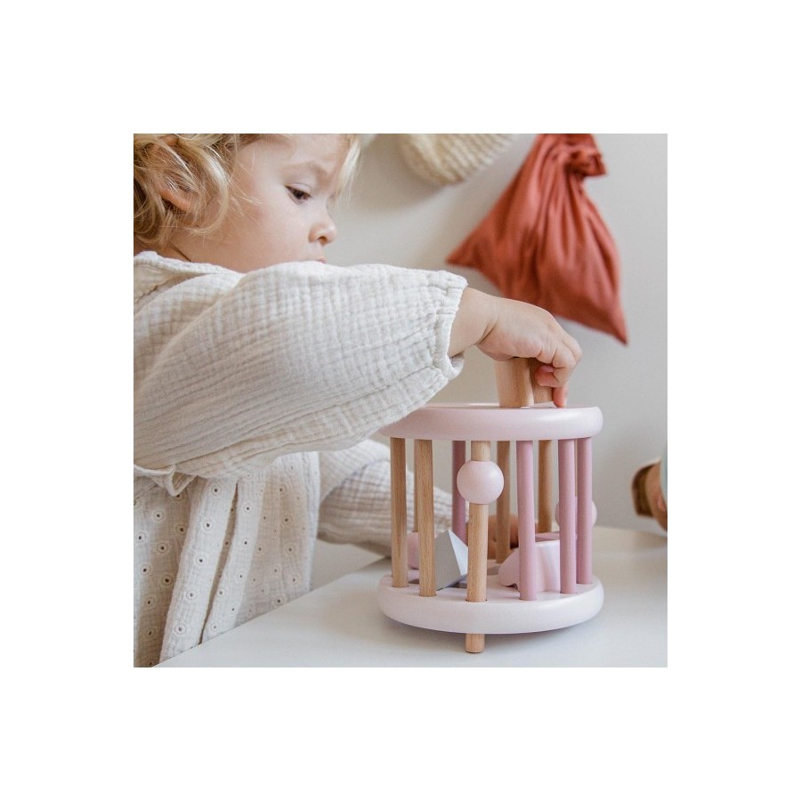 Vormen sorteren - wiel - roze
